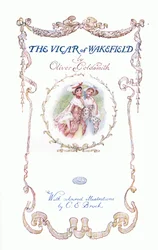 El vicario de Wakefield - Página del título, de The Vicar of Wakefield publicado por J M Dent & Son Ltd, 1920s